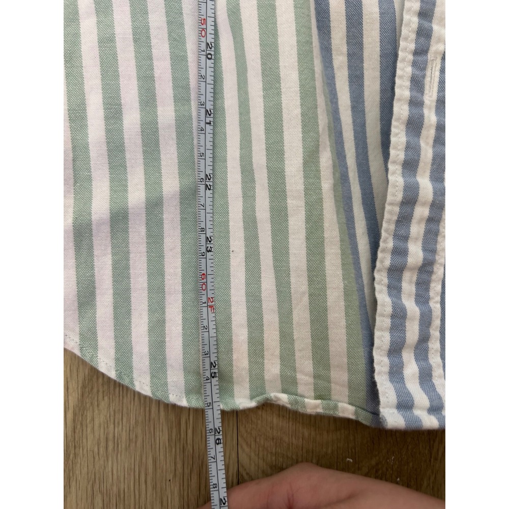 J.Crew Broken-In Oxford Slim Fit Multi-Color Stripe Organic Cotton Shirt Mens‎ M - Picture 7 of 11